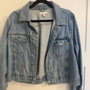 Topshop Women's Light Blue Jean Jacket